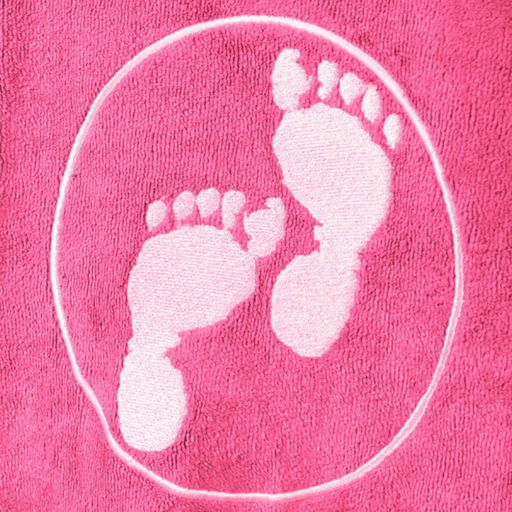 Two Bare Feet Towelling Changing Robe - Hot Pink Extra Image 3
